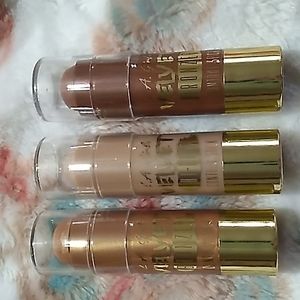 L.A Girl 2 bronzer and 1 hi-lite contour stick set 3 for 1 price.